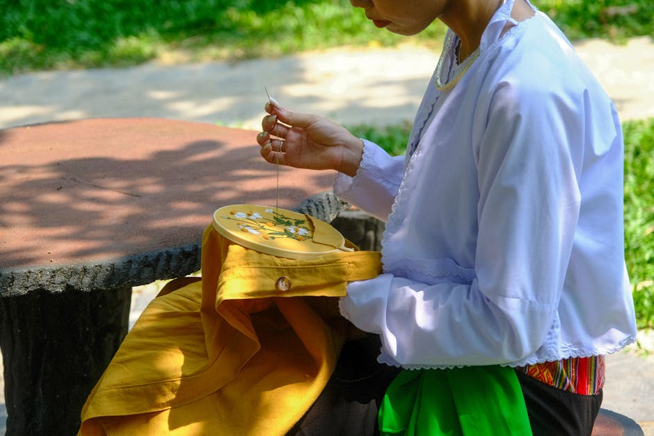 Hanoi Craft Villages: Traditional Crafts Near Hanoi (2026) 2 Vietnamese woman doing traditional embroidery