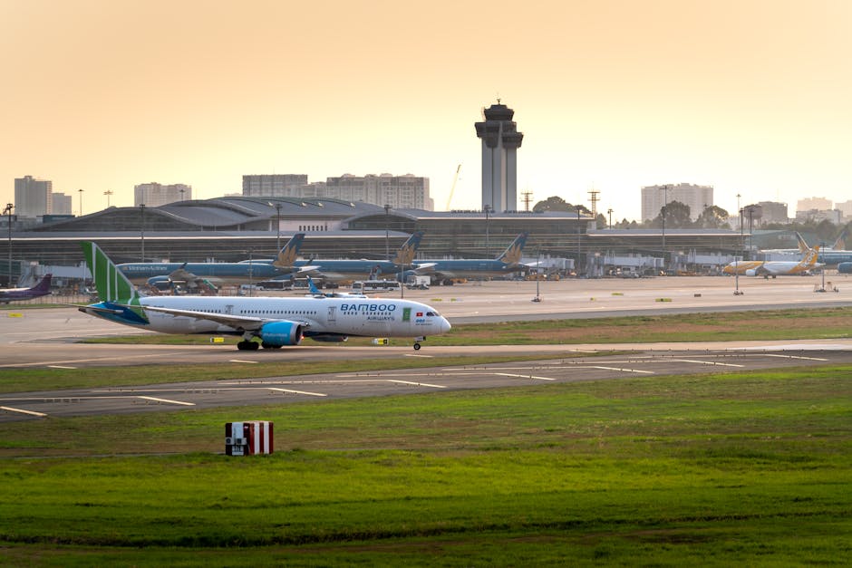 Hanoi Airport to City: Transport Options & Costs (2026) 5 Bamboo Airways airplane at busy airport