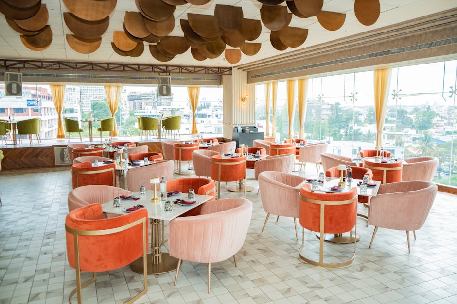 Hanoi Rooftop Cafes: Scenic Coffee Spots (2026) 2 Stylish rooftop restaurant with vibrant seating
